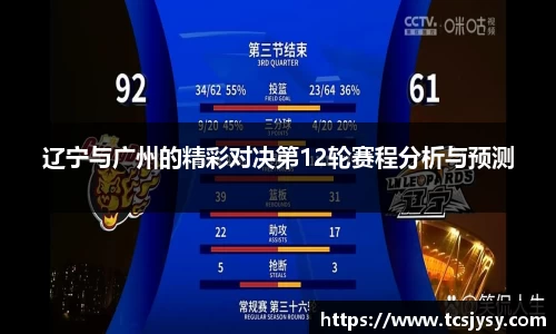 辽宁与广州的精彩对决第12轮赛程分析与预测